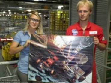 Moving shelf module open on the left