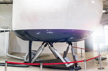 Flight simulator exterior