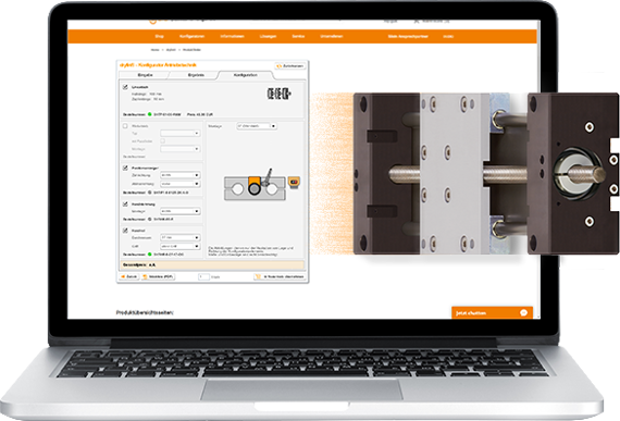 Configure linear modules from igus online