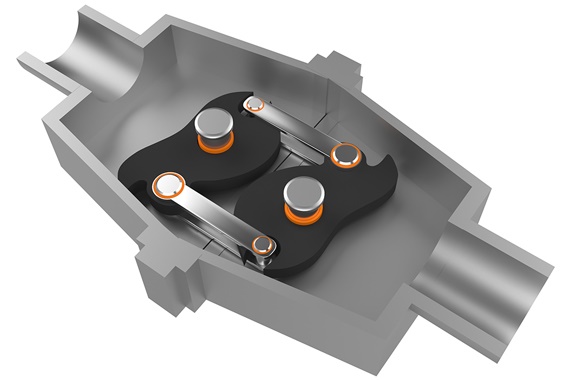 Coupling with iglidur plain bearings