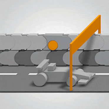 Cable friendly polymer crossbars