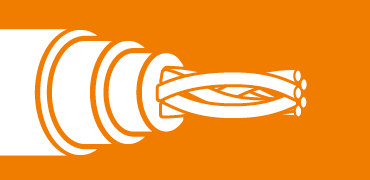 Cables cores wound in bundles