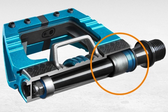 Bicycle pedals with iglidur plain bearings