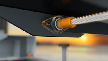 dryspin lead screw in the drone cover