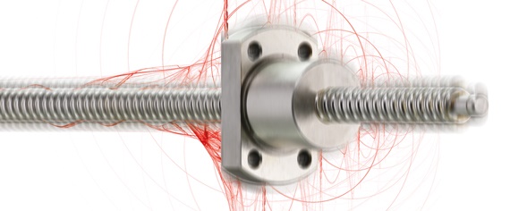 Recirculating ball nut vibrating