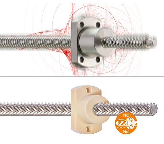 Quiet operation with vibration dampening