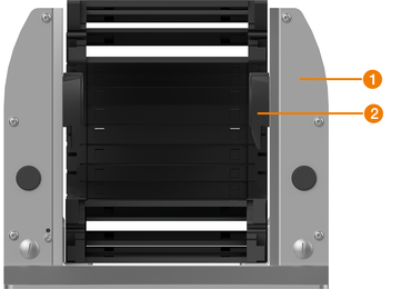 Cleanroom-compatible GLO.CR roller supports