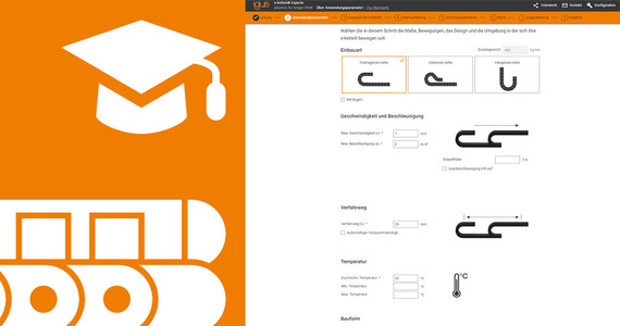 Energy chain configurator