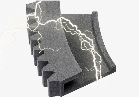 3D printing components with ESD properties