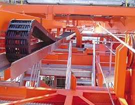 HD rol e-chain in STS cranes