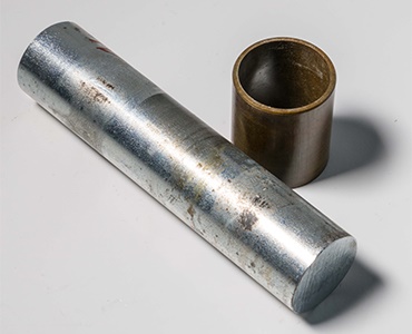 iglidur® Z on galvanised shaft