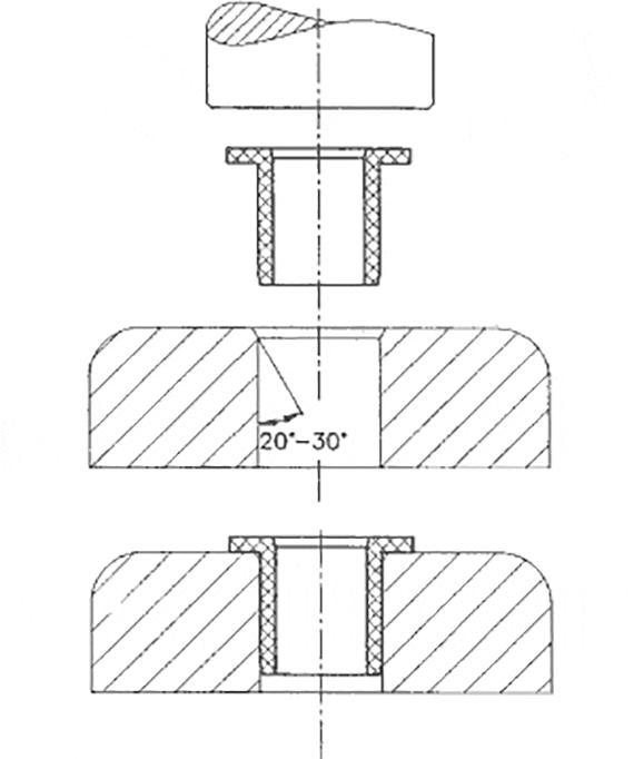 Press-fit of the bearing bushes