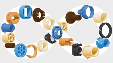 Various special bearings customised by igus® to your specific requirements