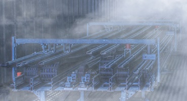 Cold chamber with energy chains