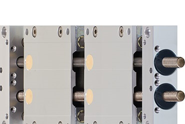 Linear unit with double lead screw drive