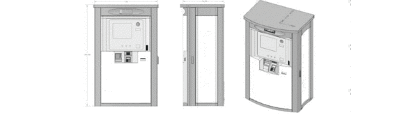 Sketches of the medication dispenser
