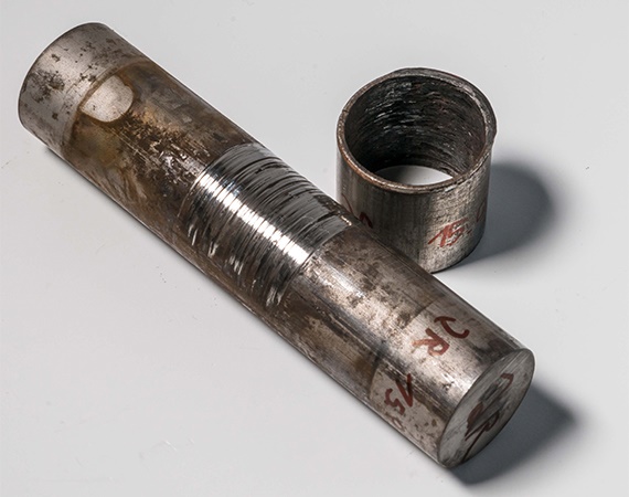 Metal-rolled bearings on St52 shaft