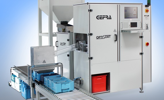 Plant for the visual inspection of components