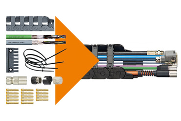Ready-to-install energy chain systems