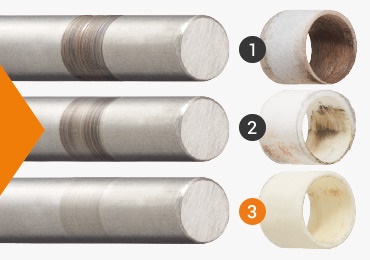 Abrasive wear in the test: coefficient of friction rotating
