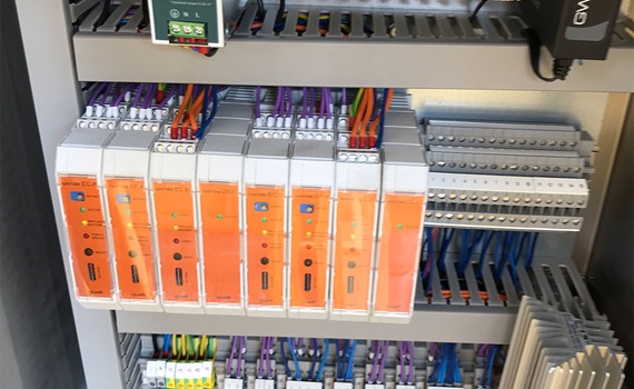 smart plastics module on RMG crane