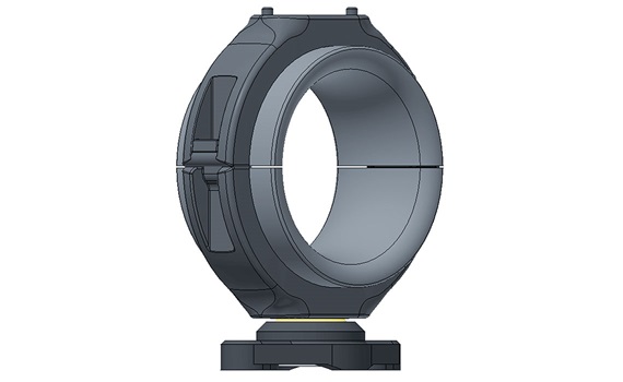 Gliding feed-through with swivel bearing for triflex R