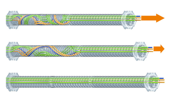 Transparent TRX with cables