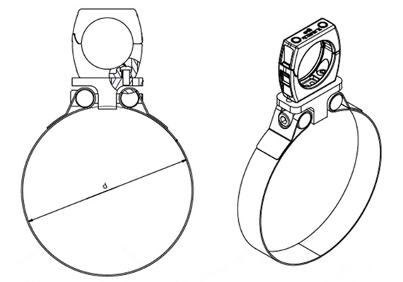 triflex UR metal clamps diameter