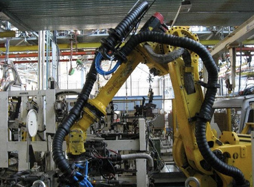 Spot-welding robot
