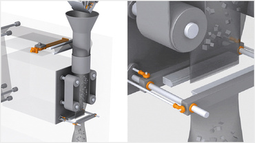 Vertical bag forming, filling and sealing machine