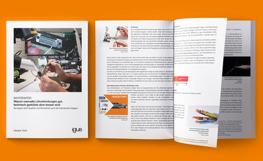 White paper soldering