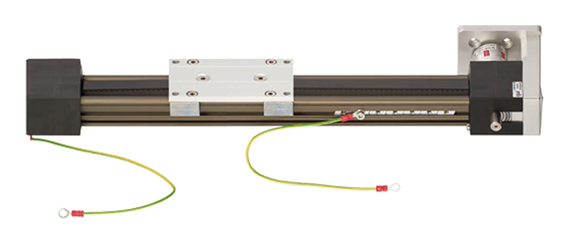 Linear axis with explosion-proof toothed belt drive