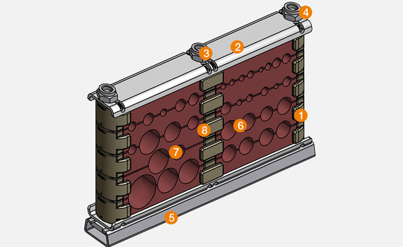 Strain relief connector system CFB