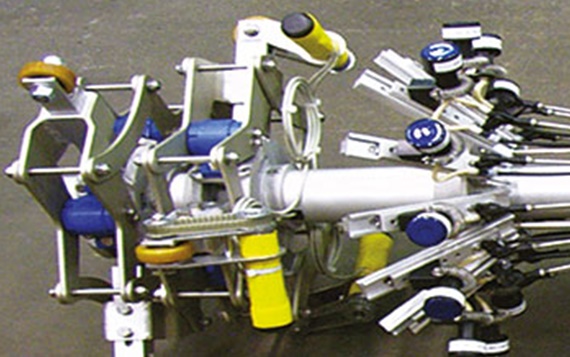 Oil platform - structure of the inspection device