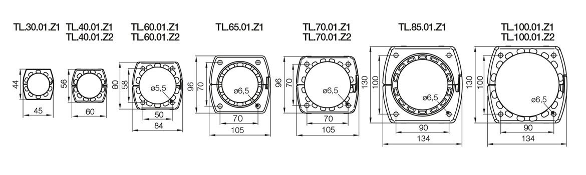 triflex R light mounting bracket with strain relief